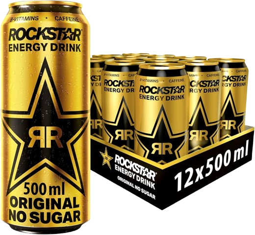 Bulk Energy Drinks Europe 4 Rockstar Energy 500ml can for multi-pallet wholesale orders